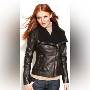 MICHAEL Michael Kors Black Leather Jacket